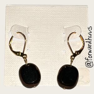 Bundle Sale 3 for $15 | Gold-Tone and Black Bead Earrings